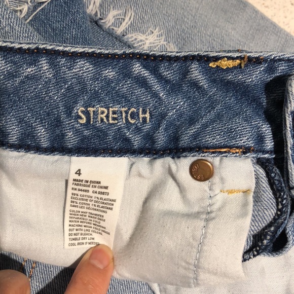 American Eagle Outfitters Stretch Denim Jean Shorts Size 4 - Picture 5 of 5